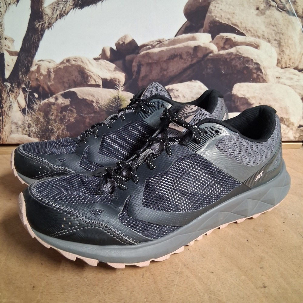 New Balance All Terrain Trail Running Shoes Grey Black Womens Size 10 Sneaker